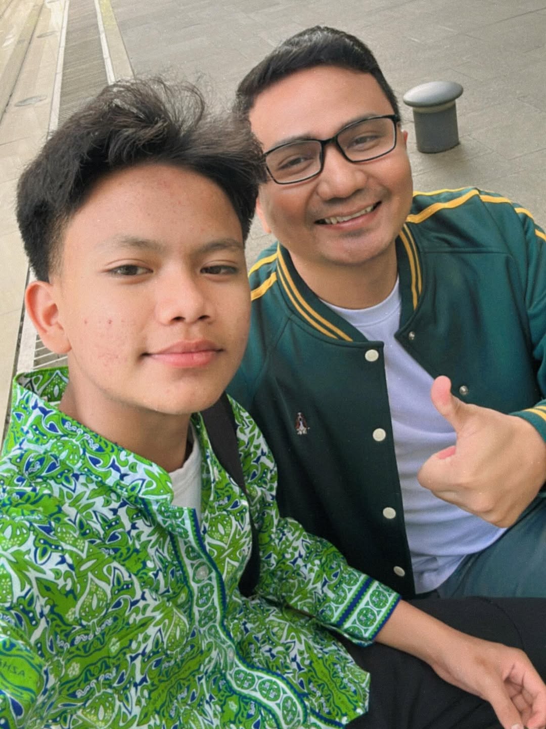 Farel Prayoga dan manajernya